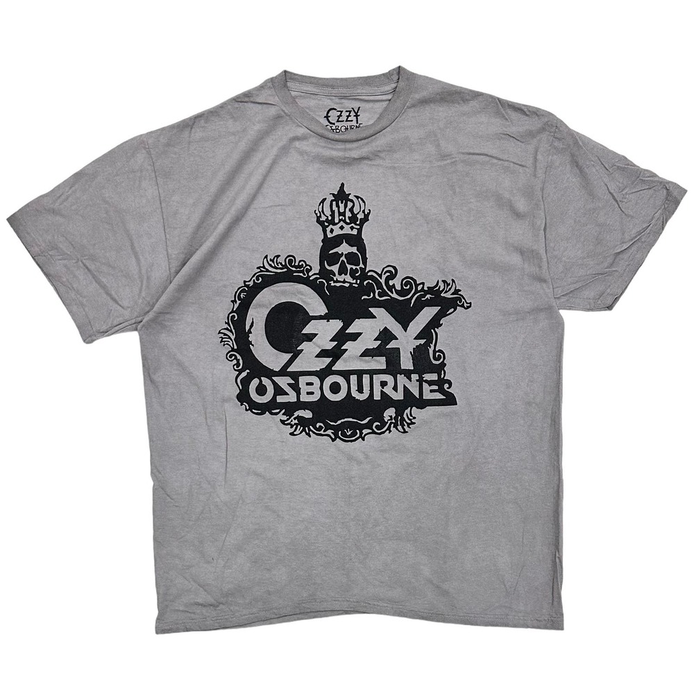 Ozzy Osbourne Men's Officially Licensed Crown Skull Graphic Tee T-Shirt